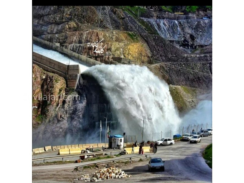 عکس شماره 704518 - اقامتگاه با ویوی دریاچه در کرمانشاه پاوه - سرریز سد پایین اقامتگاه