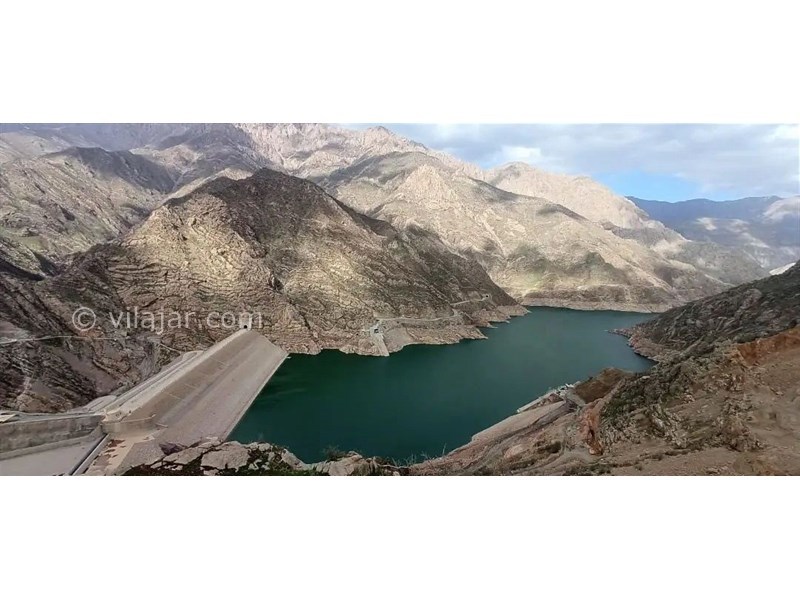 عکس شماره 704519 - اقامتگاه با ویوی دریاچه در کرمانشاه پاوه - منظره جاده ورودی به روستا