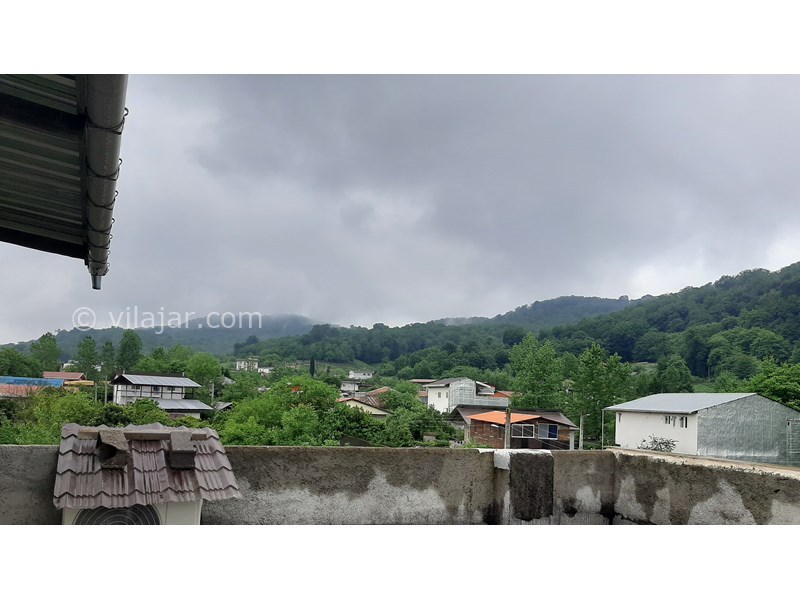 عکس شماره 704733 - اجاره ویلا در سوادکوه چای باغ - روز بارانی از بام مانلی