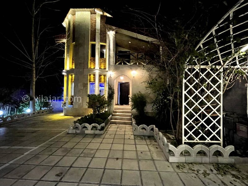 عکس شماره 705941 - اجاره ویلا در سرخرود با استخر آبگرم - نمای شب
