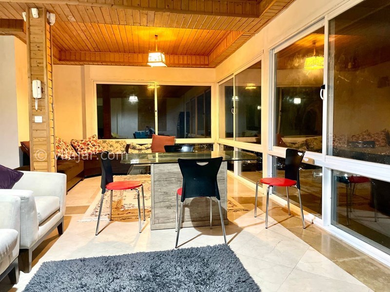 عکس شماره 710691 - اجاره ویلا در بام رامسر - پذیرایی طبقه دوم با نما شیشه ایی