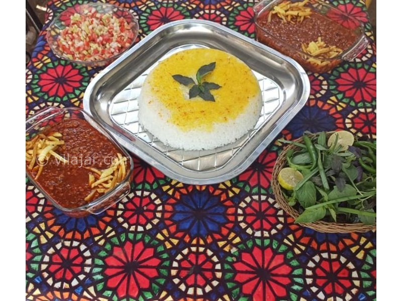 عکس شماره 711426 - متل ویلا رعنا با استخر در دزفول - دوازده نوع غذای خانگی قابل سفارش بهنگام رزرو ویا ورود به متل فقط در متل ویلای بی همتای رعنا- قیمه خانگی با برنج ایرانی 