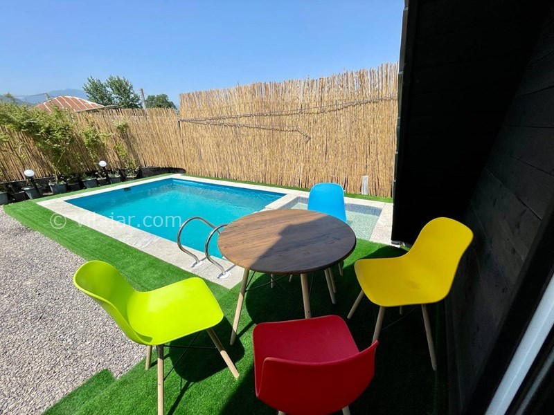 عکس شماره 711708 - کلبه چوبی با استخر نزدیک رامسر -