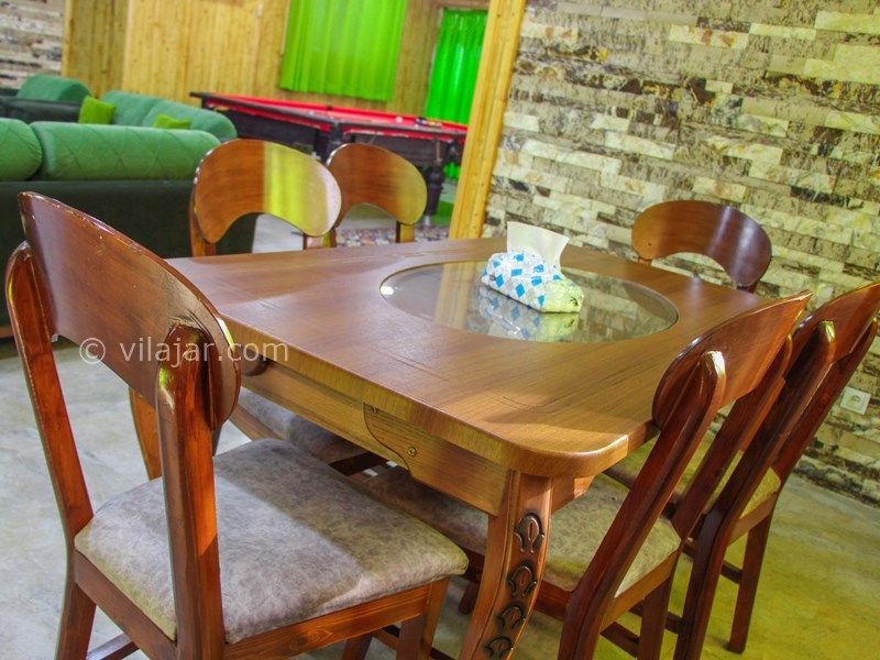 عکس شماره 723019 - ویلا استخردار لب دریا محمودآباد - میز ناهار خوری