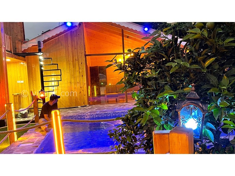 عکس شماره 725030 - کلبه چوبی با استخر روباز آبگرم رامسر - 