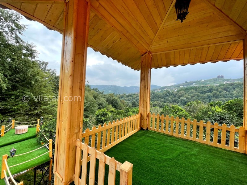 عکس شماره 725034 - کلبه چوبی با استخر روباز آبگرم رامسر - 