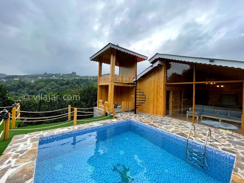 عکس شماره 725042 - کلبه چوبی با استخر روباز آبگرم رامسر - 