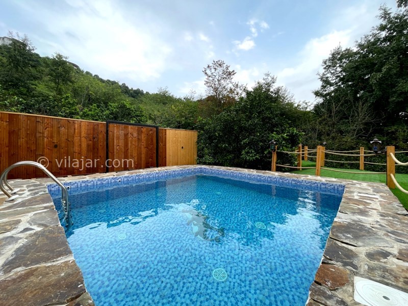 عکس شماره 725043 - کلبه چوبی با استخر روباز آبگرم رامسر - 