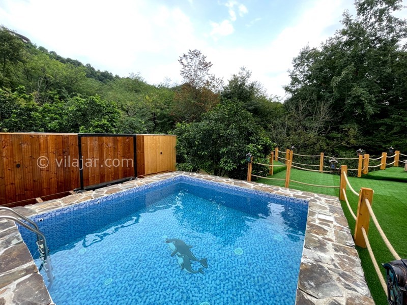 عکس شماره 725046 - کلبه چوبی با استخر روباز آبگرم رامسر - 