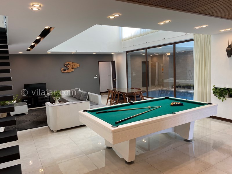 عکس شماره 731092 - اجاره ویلا با استخر چالوس خط هشت - پذیرایی با دید به استخر