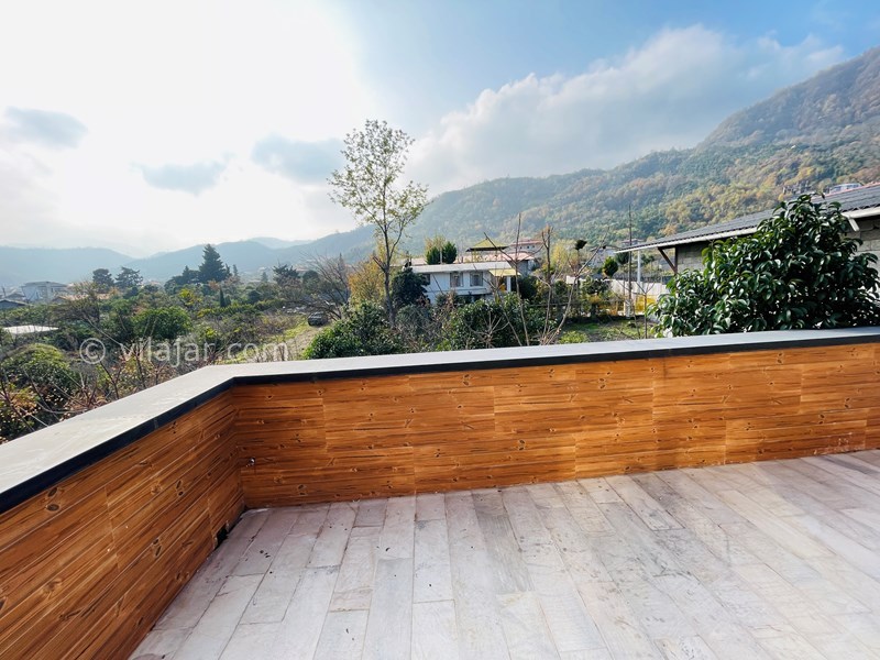 عکس شماره 731843 - اجاره ویلا استخردار در رامسر - تراس ویو کوه