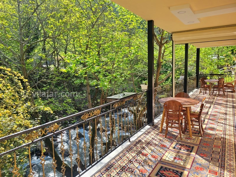 عکس شماره 756568 - ویلا با استخر لب رودخانه ماسال - تراس لب رودخانه