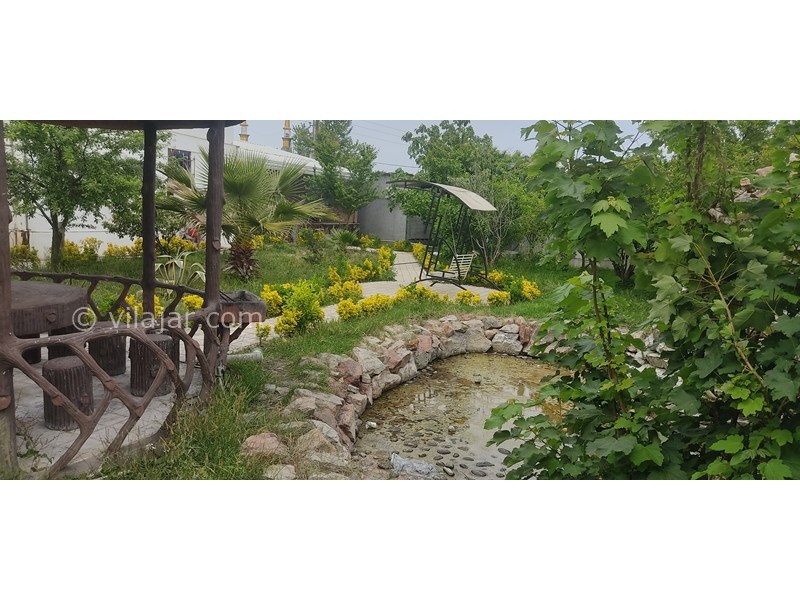 عکس شماره 756839 - اجاره ویلا استخردار جنگلی در نور - حیاط تاب وآلاچیق وآبنما ودرخت میوه