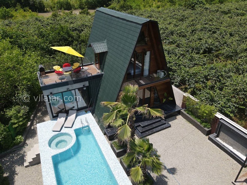 عکس شماره 768017 - کلبه چوبی استخر روباز نزدیک رامسر - 