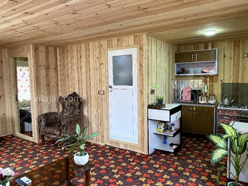 عکس شماره 769852 - اجاره کلبه چوبی جنگلی در ماسال - نمای آشپزخانه و پذیرایی 