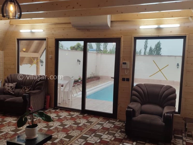 عکس شماره 772084 - کلبه چوبی سوییسی با استخر در بابل - 