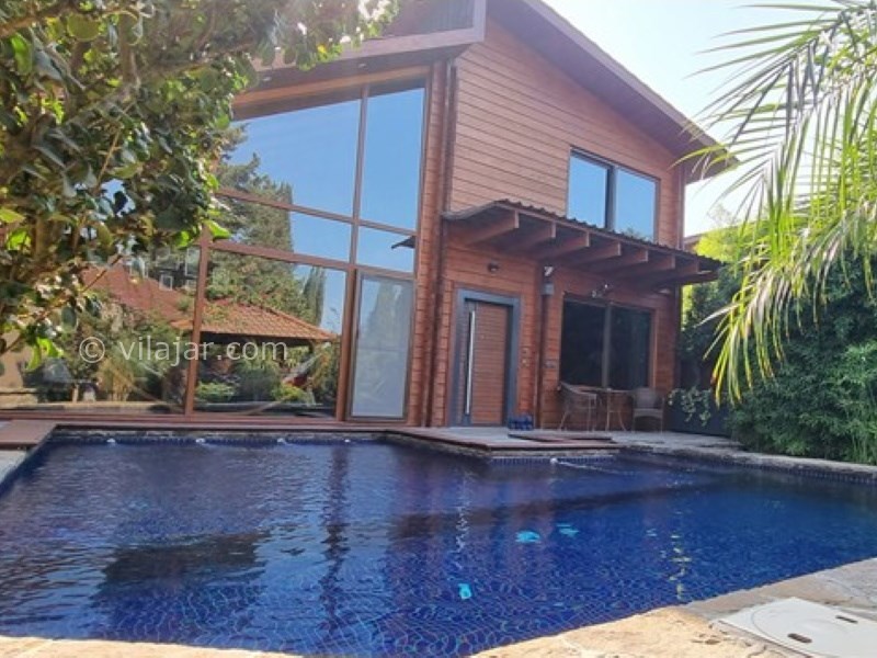 عکس شماره 772641 - اجاره ویلا چوبی با استخر روباز رامسر -