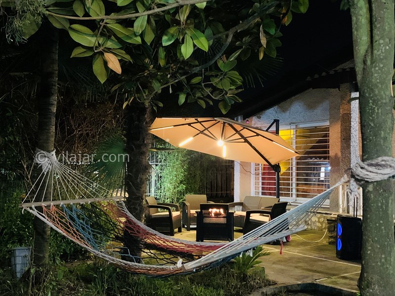 عکس شماره 781868 - اجاره ویلا باغ استخردار متل قو - نمای شب ویلا باغ