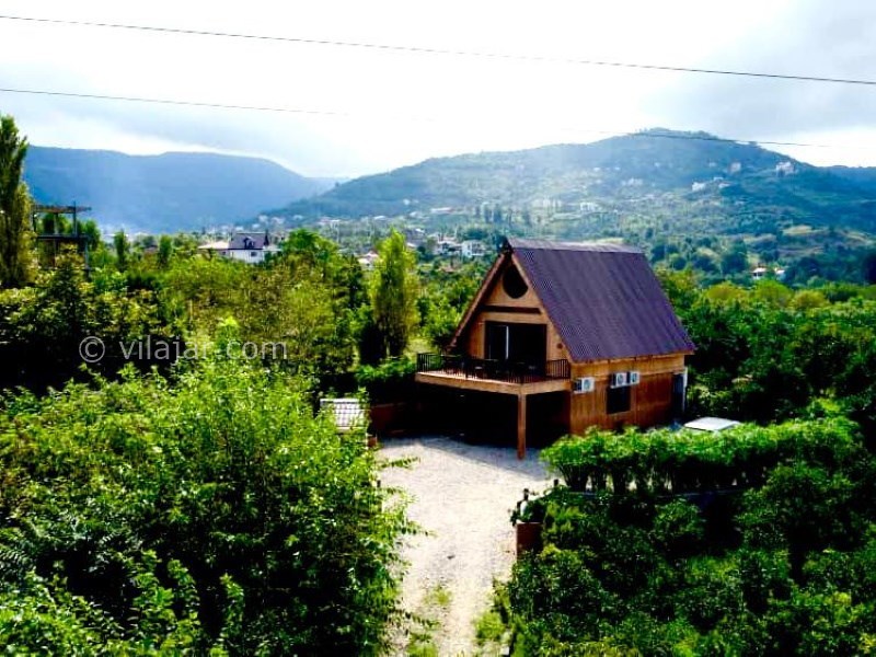 عکس شماره 787340 - کلبه چوبی سوئیسی با استخر رامسر - 