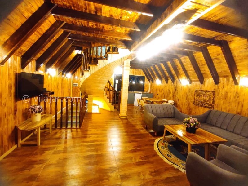 عکس شماره 787342 - کلبه چوبی سوئیسی با استخر رامسر - 