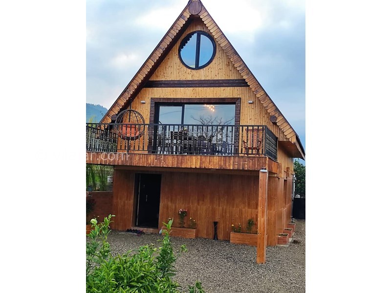 عکس شماره 787343 - کلبه چوبی سوئیسی با استخر رامسر - 