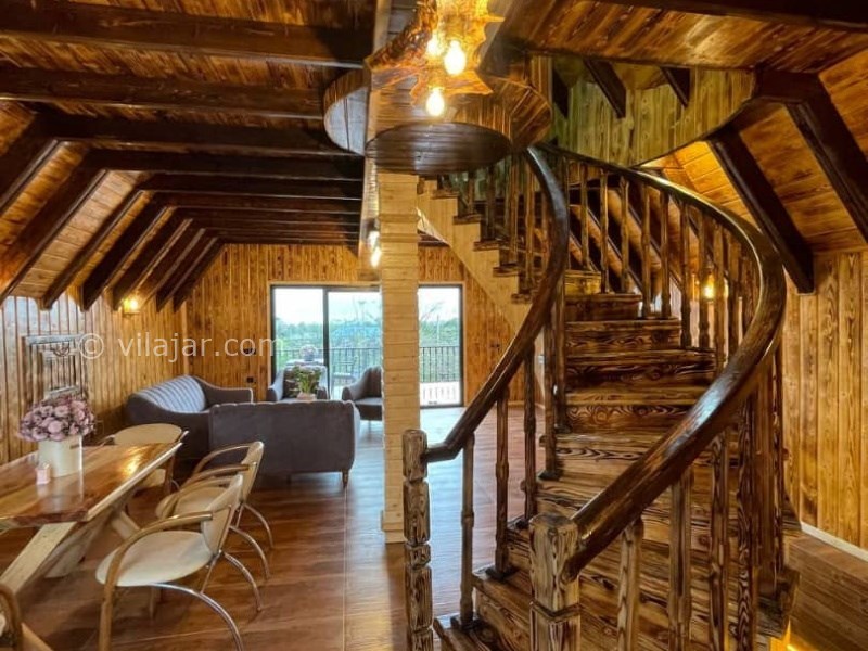 عکس شماره 787344 - کلبه چوبی سوئیسی با استخر رامسر - 