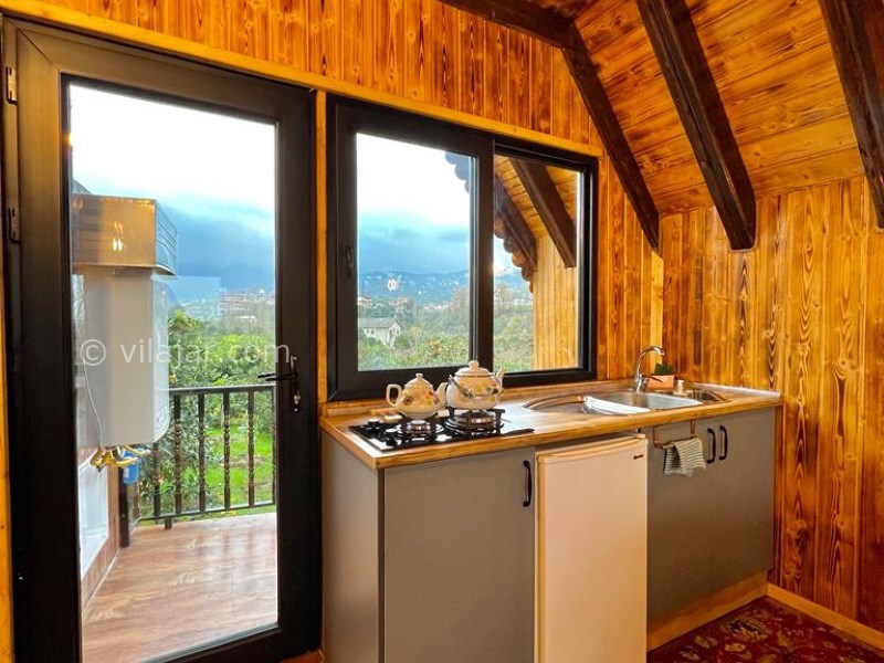 عکس شماره 787347 - کلبه چوبی سوئیسی با استخر رامسر - 