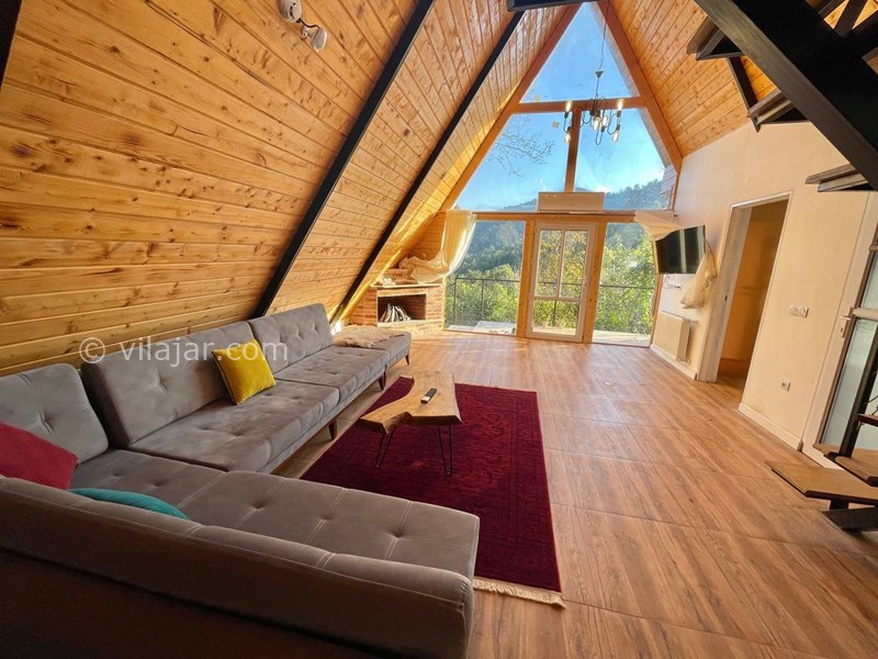 عکس شماره 791106 - کلبه چوبی سوئیسی با استخر رامسر - 