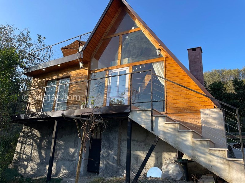 عکس شماره 791110 - کلبه چوبی سوئیسی با استخر رامسر - 