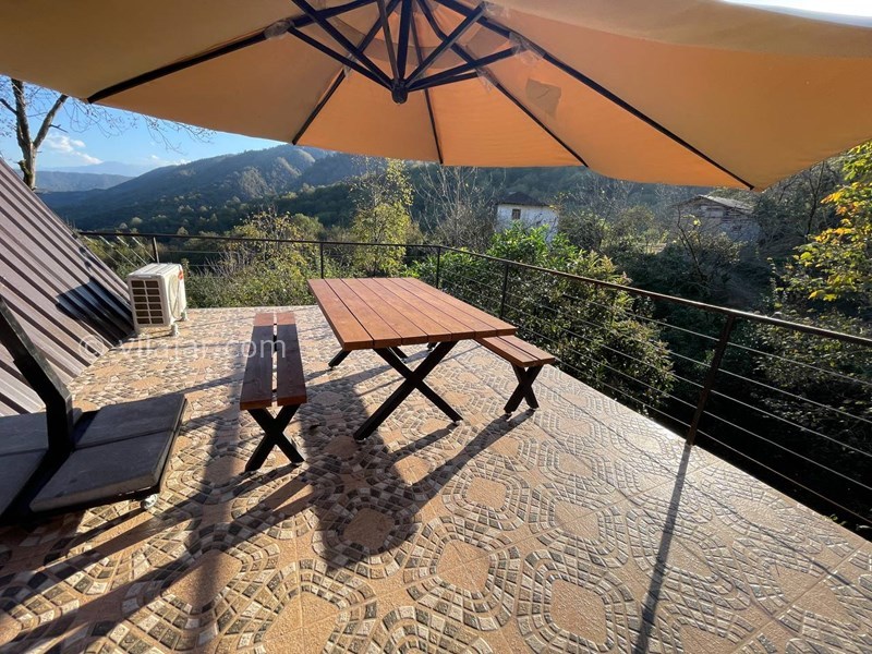 عکس شماره 791111 - کلبه چوبی سوئیسی با استخر رامسر - 