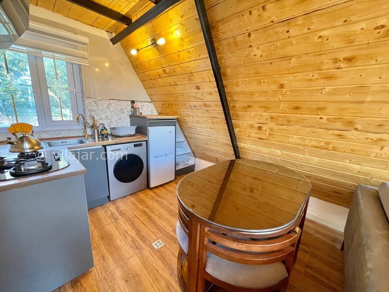 عکس شماره 791112 - کلبه چوبی سوئیسی با استخر رامسر - 