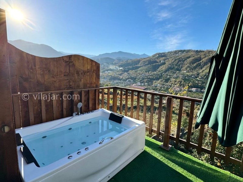 عکس شماره 794203 - کلبه چوبی با جکوزی ویو جنگل و دریا - 