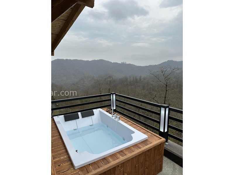 عکس شماره 809603 - اجاره کلبه چوبی با استخر در رامسر - 