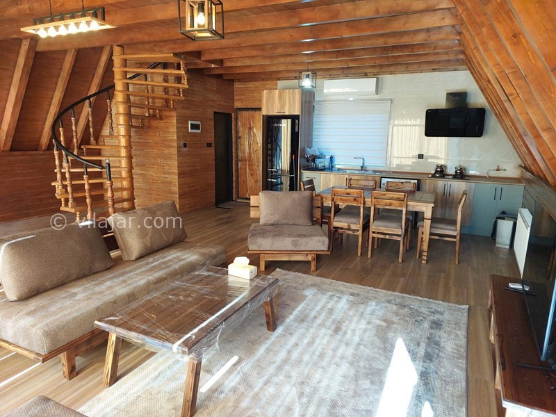 عکس شماره 812769 - کلبه چوبی در تنکابن با استخر روباز - 