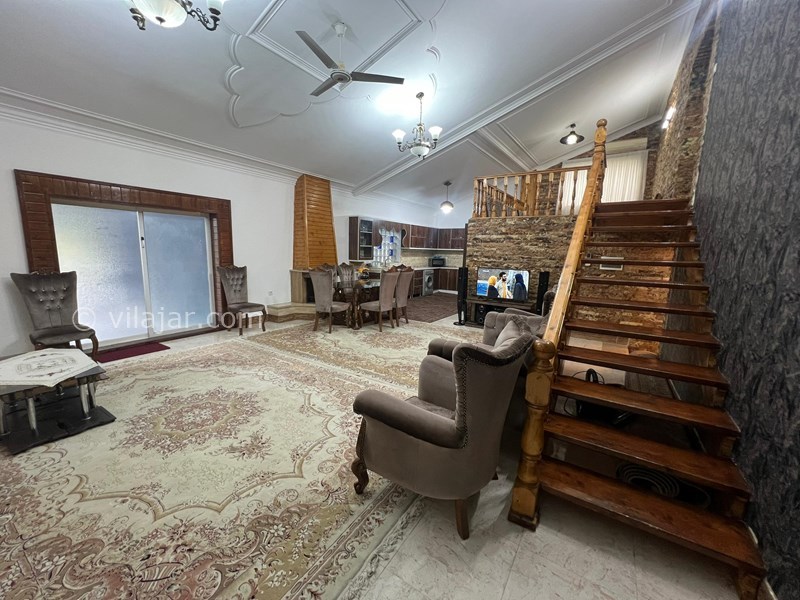 عکس شماره 814065 - رزرو ویلا استخردار با برکه آب - سالن پذیرایی