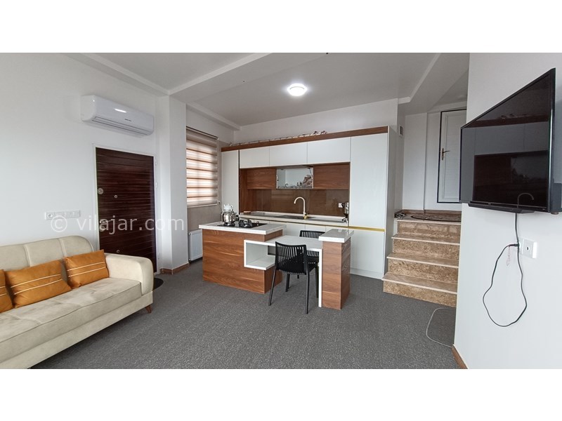 عکس شماره 814787 - اجاره ویلا سرولات چابکسر ویوی دریا - پذیرایی و آشپزخانه طبقه اول