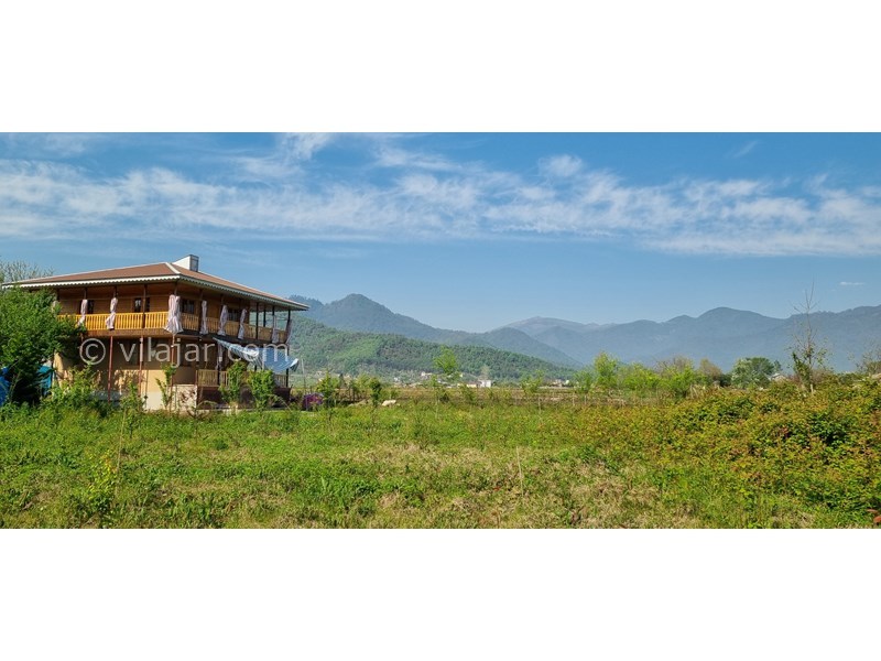 عکس شماره 814867 - اجاره ویلا جنگلی در ماسال - نمای بیرونی اقامتگاه به همراه منظره بینظیز