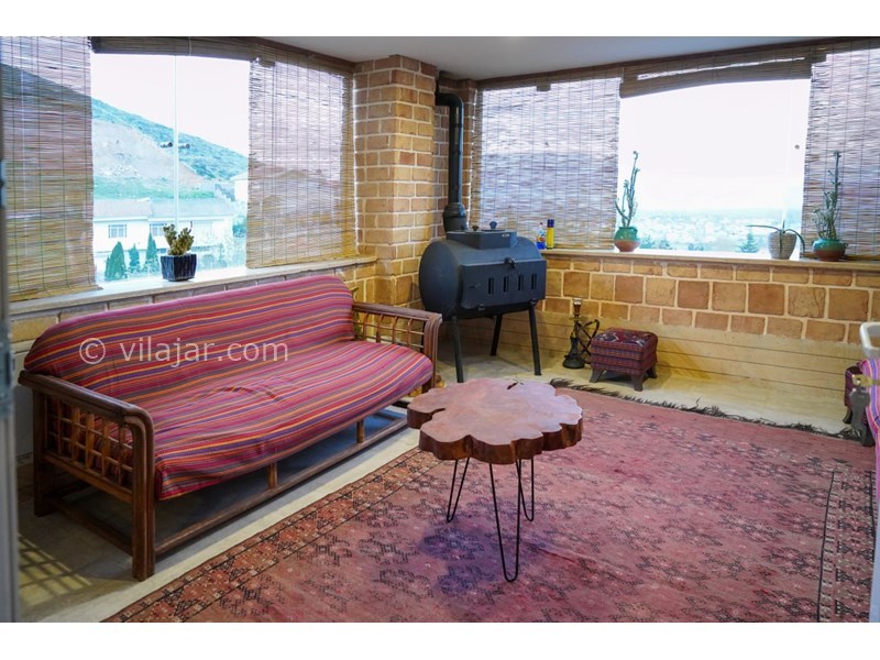 عکس شماره 815385 - اجاره ویلای استخردار در کلاردشت - تراس سنتی