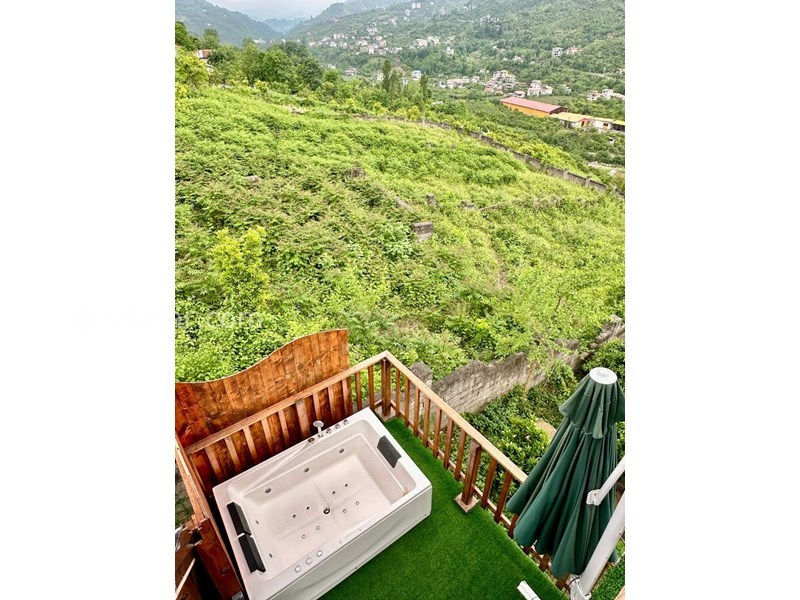 عکس شماره 818002 - کلبه چوبی با جکوزی ویو جنگل و دریا - 