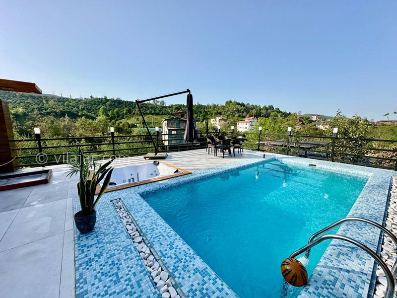 عکس شماره 818046 - کلبه چوبی با استخر و جکوزی رامسر - 