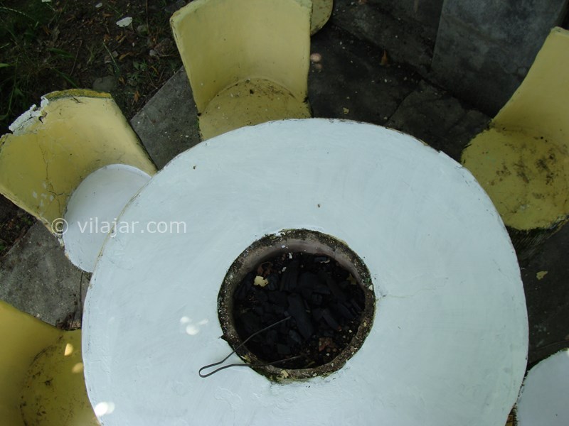 عکس شماره 826828 - اجاره ویلا باغ در گردنه حیران - کباب پز ذغالی وسط میز