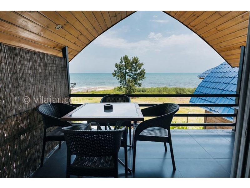 عکس شماره 849295 - اجاره ویلای لب دریا در رامسر - عکس اصلی-تراس ویلای ساحلی پلاک 1 دو خواب دوبلکس بدون استخر واحد جلویی