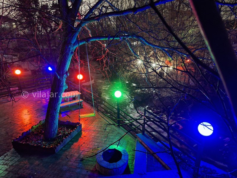 عکس شماره 850537 - اجاره ویلا در کلاردشت کنار رودخانه - حیاط مختص واحدهمکف