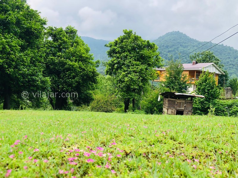 عکس شماره 852519 - اجاره ویلا چوبی در ماسال - چشم انداز حیاط ویلا