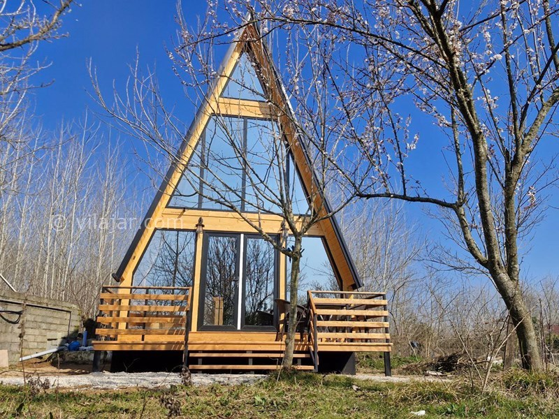 عکس شماره 852700 - اجاره کلبه چوبی در رضوانشهر گیلان - نمای بیرونی کلبه بمانی