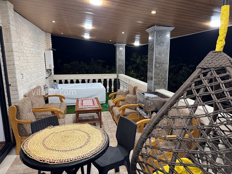 عکس شماره 853777 - اجاره ویلا جنگلی در رامسر - نمایی دیگر از تراس بالا