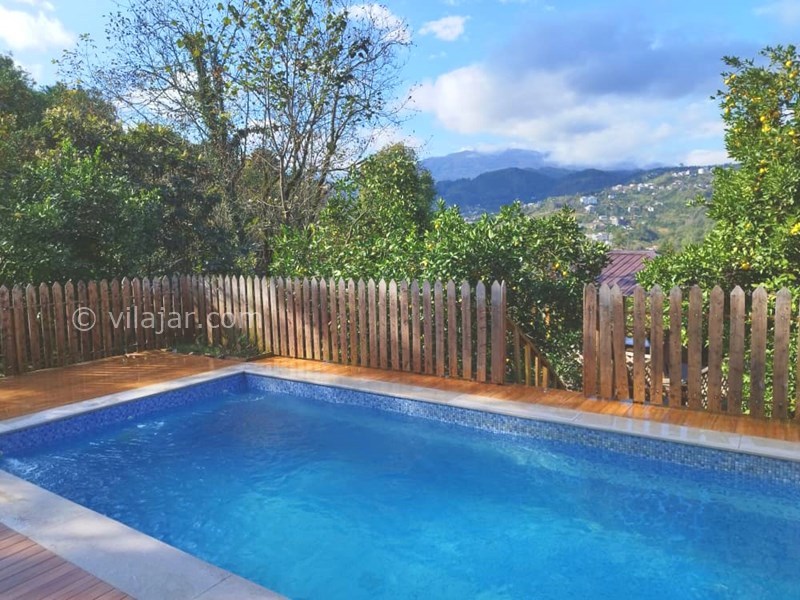 عکس شماره 854228 - اجاره ویلا جنگلی با استخر روباز رامسر - 