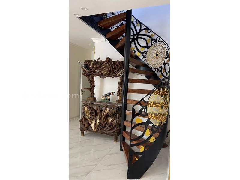 عکس شماره 864354 - ویلا لاکچری با استخر خوشامیان کلارآباد - پله فلزی روف گاردن