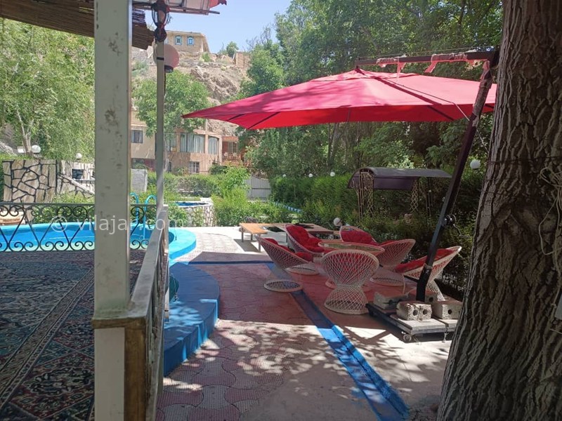 عکس شماره 867984 - اجاره ویلا باغ در سامان لب رودخانه - 