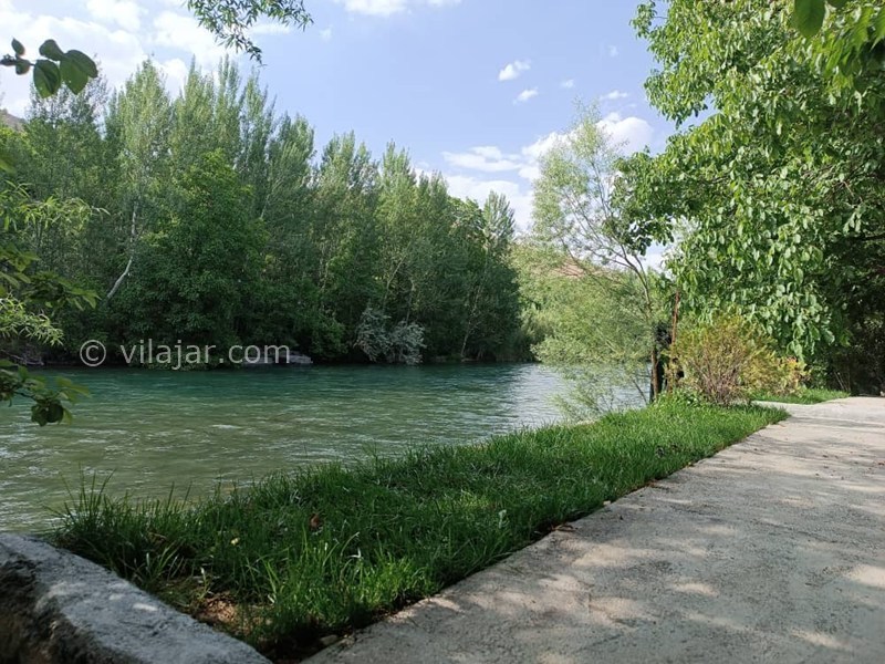 عکس شماره 867989 - اجاره ویلا باغ در سامان لب رودخانه - 
